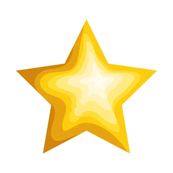 Yıldız dekoratif izole simgesi — Stok Vektör