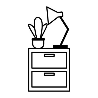 masa çekmeceleri saksı bitki lambası