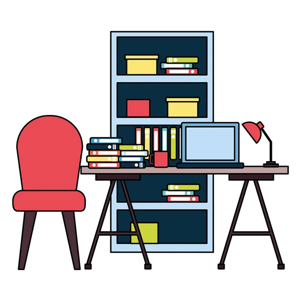 Ofis mobilyaları — Stok Vektör