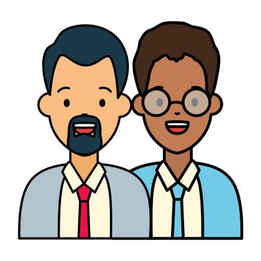 iki erkek çeşitlilik karakterleri