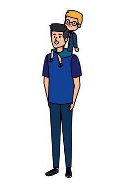 oğul karakterli genç baba