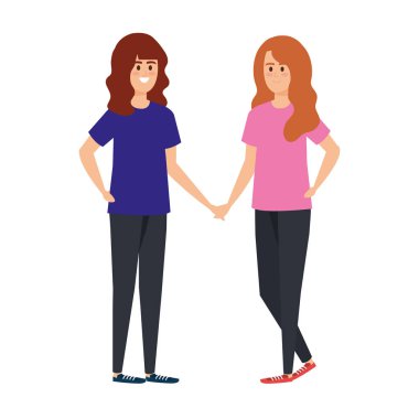 Genç kızlar arkadaş karakterleri