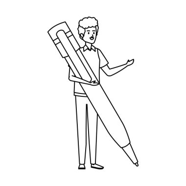 Büyük kalem karakterli genç öğretmen.