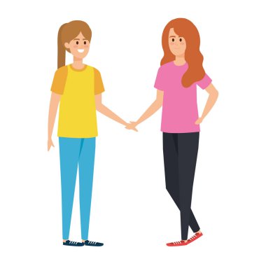 Genç kızlar arkadaş karakterleri