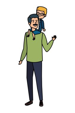 oğul karakterli genç baba