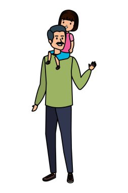 Baba ile kızı karakterler