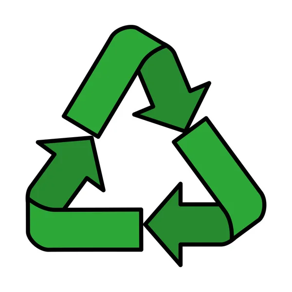 Symbolsymbol für Pfeile recyceln — Stockvektor