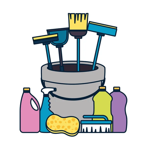 Sprężyny, narzędzia do czyszczenia — Wektor stockowy