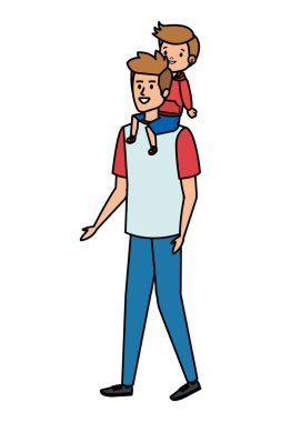 oğul karakterli genç baba