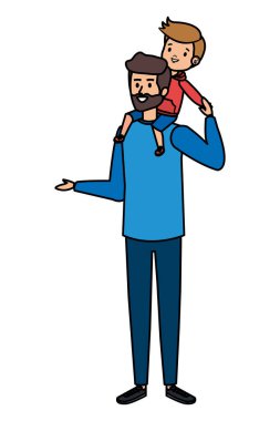 oğul karakterli genç baba