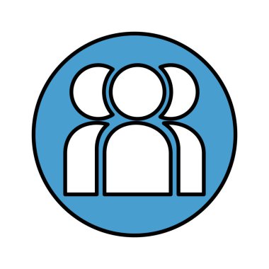profiller takım çalışması yalıtılmış simgesi