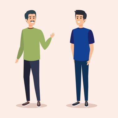 saç ve rahat giysiler ile sevimli çocuklar