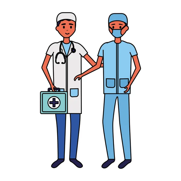 Personnages de personnes médicales — Image vectorielle