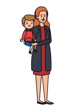 Küçük oğul karakterli Genç Anne