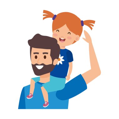 Baba ile kızı karakterler