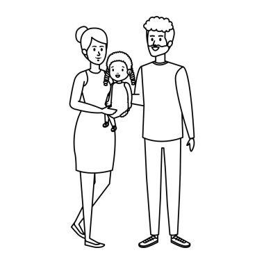 Ebeveynlerin çift kızı karakterlerle