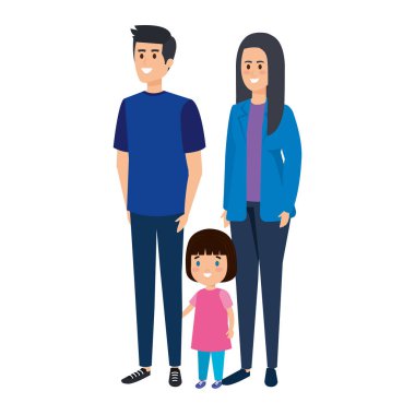 Ebeveynlerin çift kızı karakterlerle