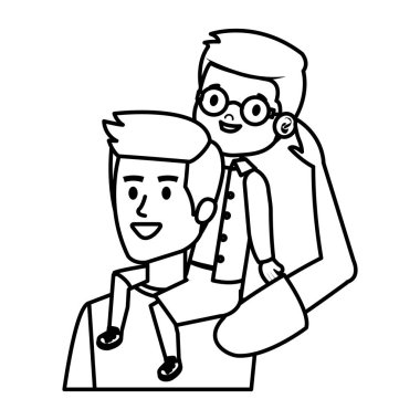 oğul karakterli genç baba