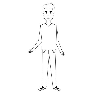 genç adam avatar karakter