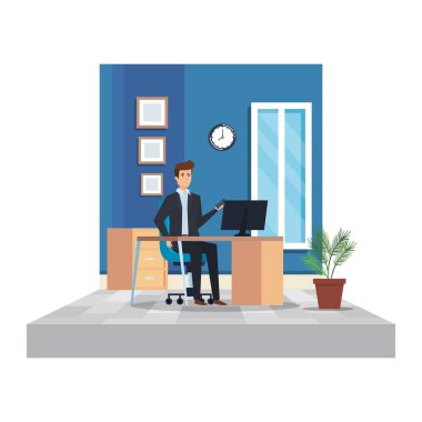 İşyerinde zarif işadamı