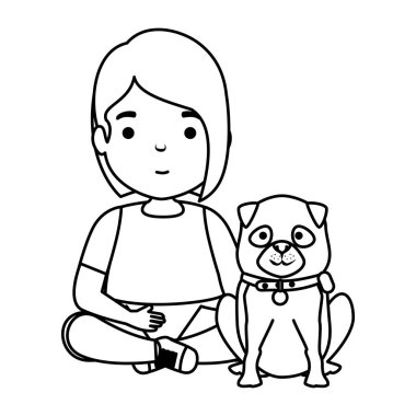 sevimli küçük kız köpek yavrusu