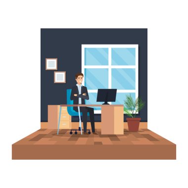 İşyerinde zarif işadamı