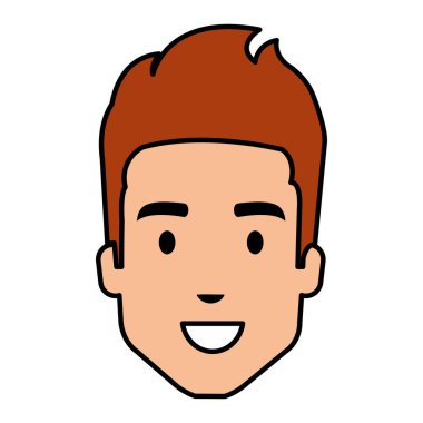 genç adam baş avatar karakter