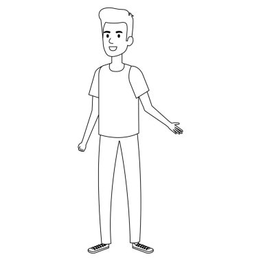 genç adam avatar karakter