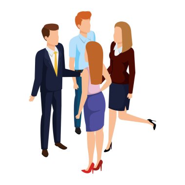 iş insanlar avatarlar karakter grubu