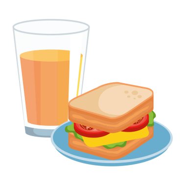 lezzetli breakfast menü simgeleri