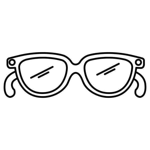 Ögonikonen glasögon isolerade — Stock vektor
