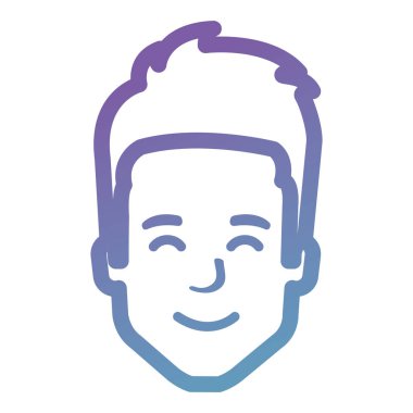 genç adam baş avatar karakter