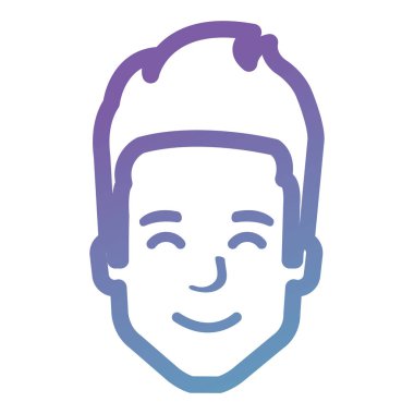 genç adam baş avatar karakter