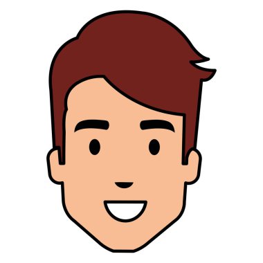 genç adam baş avatar karakter