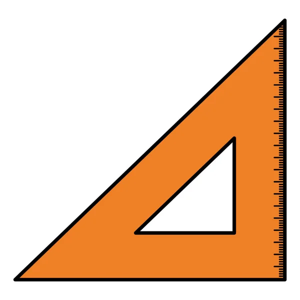 삼각형 기하학 규칙 학교 — 스톡 벡터