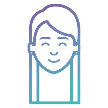 güzel bir kadın baş avatar karakter