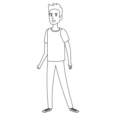 genç adam avatar karakter