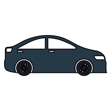 Araba sedan araç simgesini