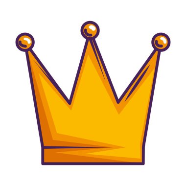 Kraliçe tacı izole simgesi