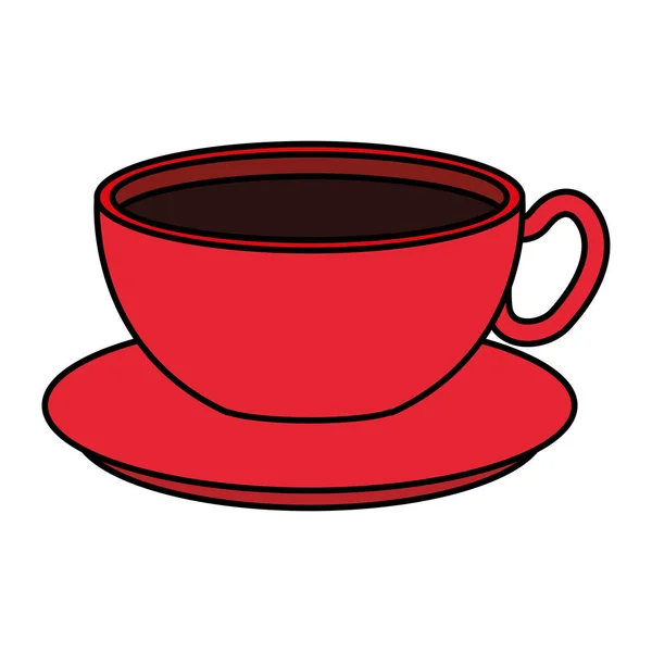 Kaffe kopp dryck ikonen — Stock vektor