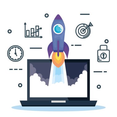 iş pazarlama ile dizüstü bilgisayar