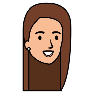 güzel ve genç kadın baş