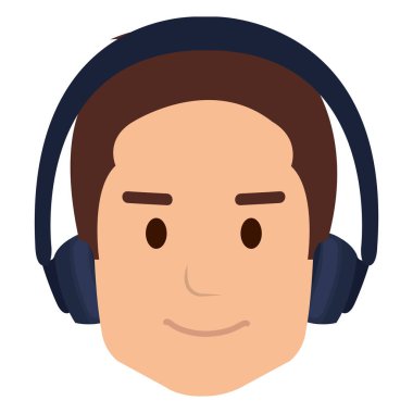 kulaklık ile genç adam