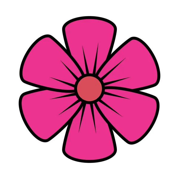 Mooie bloem geïsoleerde pictogram — Stockvector