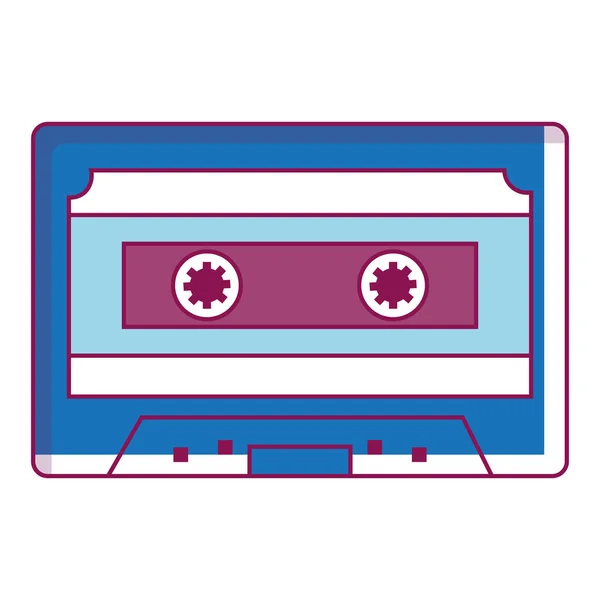 Retro cassette isolated icon — стоковый вектор