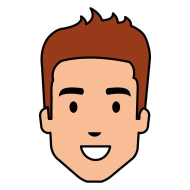 genç adam baş avatar karakter