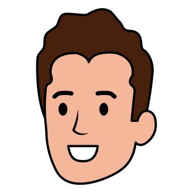 genç adam baş avatar karakter