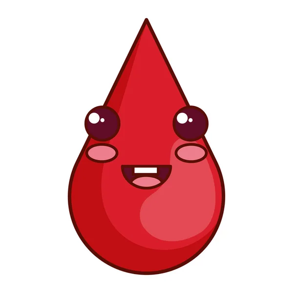 Drop blood red icon — стоковый вектор