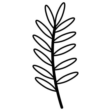 şube ile dekoratif simgesi yapraklar