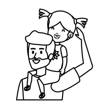 Baba ile kızı karakterler